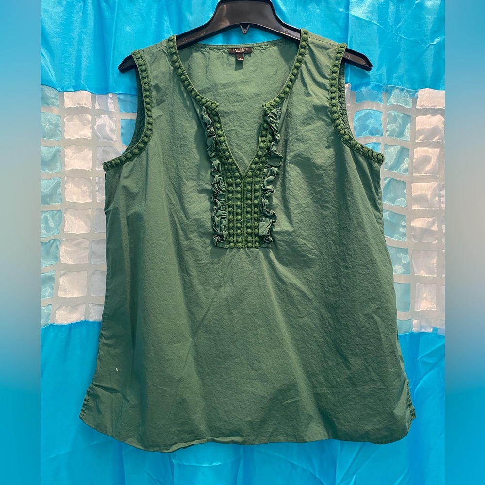 Summer Green Sleeveless Top